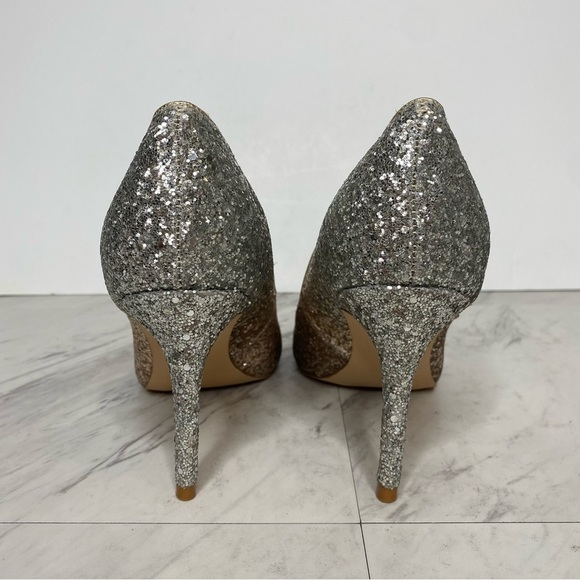 Marc Fisher Darreny Pointy Toe Gold Silver Glitter Pump 9 1/2 - Picture 3 of 13